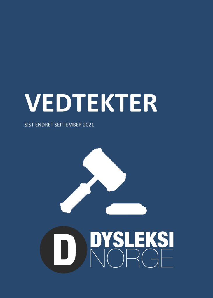 Forsidebildet til Dysleksi Norges vedtekter