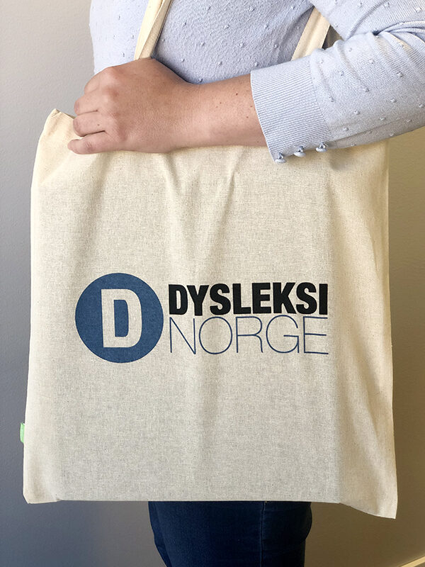 Handlenett med Dysleksi Norge-logo